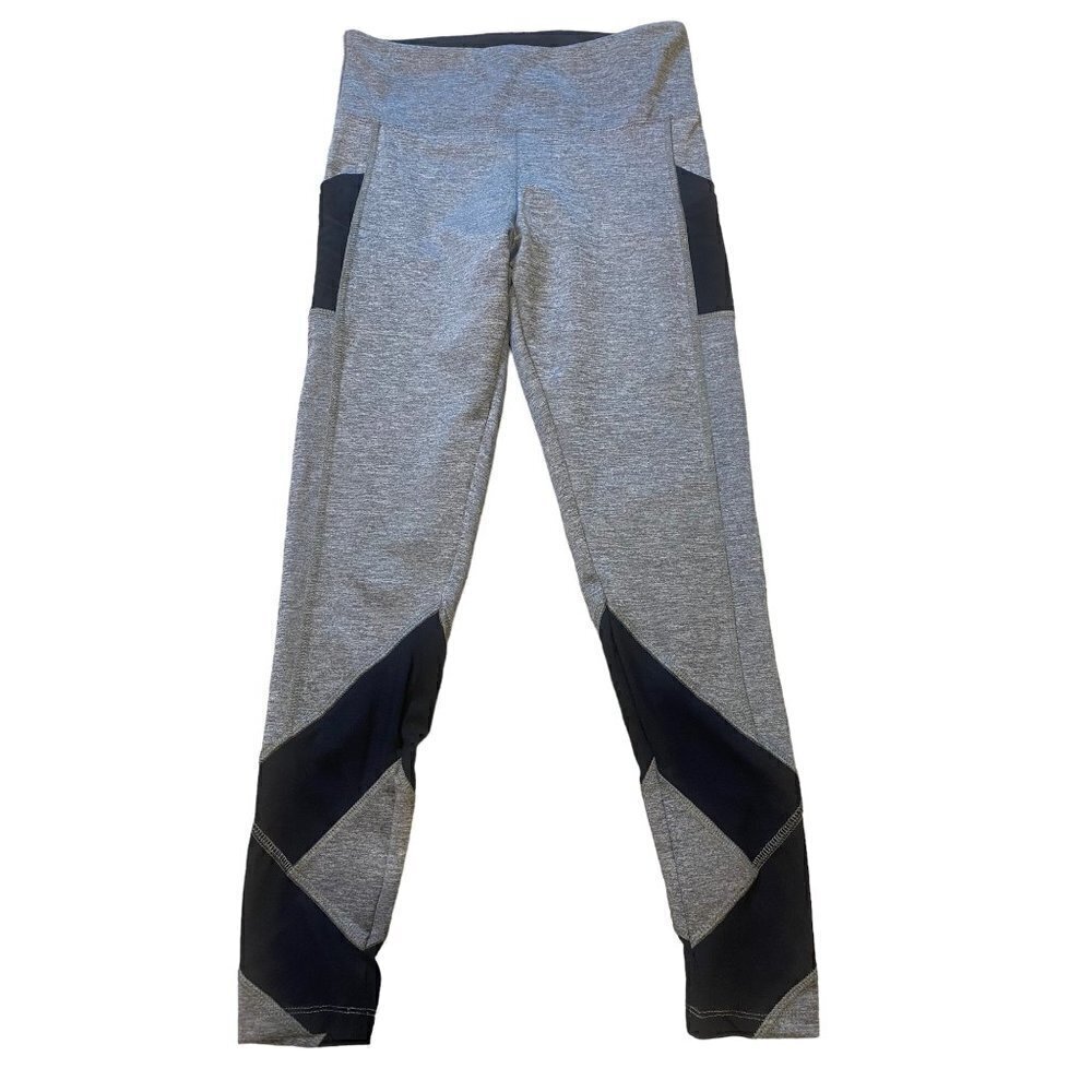 Bally Total Fitness Women's Active Tummy Control Legging Grey Black SIze…